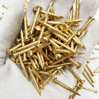 純銅小釘子最小號迷你銅丁尖尾銅釘圓頭裝飾釘子木頭圓黃銅自攻釘