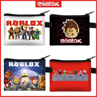 Game Roblox Cartoon Printing New Kid Wallet Organizer Trendy Zipper Coin Bag Portable Card Case Crea