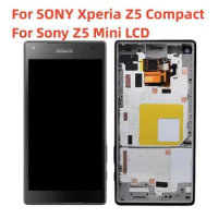 4.6" Original Display For SONY Xperia Z5 Compact LCD Touch Screen Digitizer Assembly Replacement For Sony Z5 Mini LCD With Frame