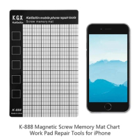 ​K-888 Magnetic Screw Mat Memory Chart Work Pad Mobile Phone Repair Tools 145 X 90mm Palm Size