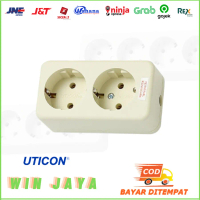 STOP KONTAK ARDE 2 LUBANG UTICON STOP KONTAK 2 LUBANG NON CP UTICON