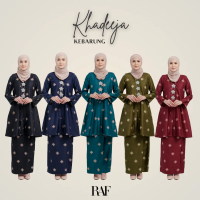 RAF Online Store | Kebarung Klasik Labuh Cotton Lembut Corak Songket Printed | Set Wanita