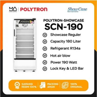 POLYTRON Showcase Display Cooler 190 Liter - SCN 190 - Garansi Resmi