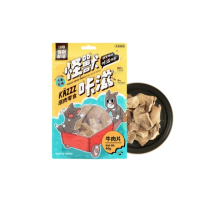 【怪獸部落】咔滋原肉零食 凍乾牛肉片40g；三包組(犬貓零食 寵物零食 獎勵點心)