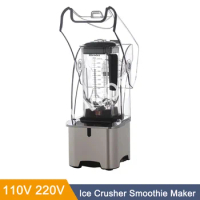 High Power Food Processor 4500W Heavy Duty Commercial Grade Blender Mixer Juicer Ice Smoothie Bar Fruit Blender Juice Crusher
