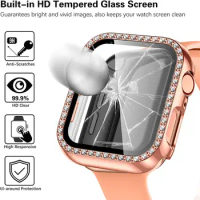 Glass+Case For Apple Watch series 6 5 4 3 SE 44mm 40mm iWatch 42mm 38mm bumper Screen Protector+cover Apple watch Accessories