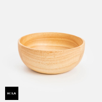 【HOLA】MH橡膠木碗15.5x15.5cm 原木色