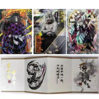 Anime Demon Slayer Agatsuma Zenitsu Kaigaku Tokitou Muichirou Kamado Nezuko collection card Children's toys Board game card