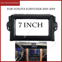2 DIN For Toyota Fortuner Vigo 2015-2019 Car Radio Android MP5 Player Dash Cover Frame 2Din Head Unit Fascia Stereo Panel