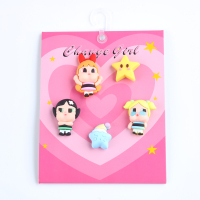 Jibbitz cross cross charms set Shoe Buckle Hole Shoe Accessories popmart crybaby Cardboard set Fashi