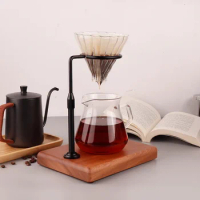 Pour Over Coffee Station Dripper Stand Coffee Dripper Holder with Wooden Base With pour over coffee makers