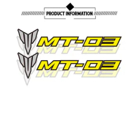 Motorcycle decorative accessories reflective stickers film decals for Yamaha MT-03 mt03 mt 03