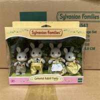 Genuine Sylvanian Families forest blind bag doll clothes Villa capsule toy furniture Cotton Tail Rabbit family