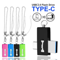 Metal USB 3.0 Flash Drive 32GB 64GB 128GB Pendrive Type-c Usb Memoria for SmartPhone, MacBook, Tablet pendriver