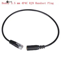 Headset Buddy 3.5 mm Smartphone Headset To RJ9 Convert 3.5 mm Smartphone Plug To Single 4P4C RJ9 Handset Plug For Dropshipping