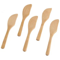 Wooden Butter Knife Pastry Cream Cheese Butter Cake Knife Cake Decorating Tools F20174026