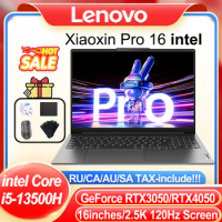 Lenovo Xiaoxin Pro 16 2023 Laptop Intel i5-13500H RTX 3050/4050 16GB/32GB RAM 1TB/2TB SSD 2.5K IPS 120HZ Matt Screen Notebook PC