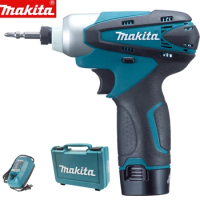 Makita 10.8V Cordless Impact Driver TD090DWE Rechargable Electric Drill Screwdriver 90 N.m Household Multifunction Power Tools