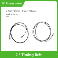 Aibecy Ender-3 Belt 2GT Timing Belt Width 6mm Y-Axis 743mm + X-Axis 786mm for Ender-3/Ender-3 Pro 3D Printer