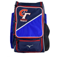 【MIZUNO 美津濃】CT中華隊棒壘球裝備袋33*24*58.5cm約46L獨立鞋倉(1FTDC01414)