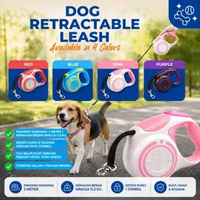 Tali Anjing Dog Retractable Leash Tali Anjing Otomatis Extendable Anti Kusut One Button Lock
