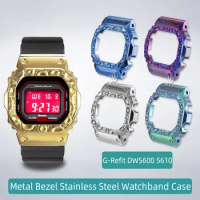 Stainless steel Watch Bezel for DW5600 GW-B5600 5610 series Watches Case Refit Men's Watch Accessories