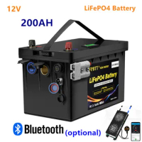 12V LiFePO4 Battery pack 200AH 12v lifepo4 200ah lithium battery LiFePO4 battery Iron phosphate battery with 20A charger