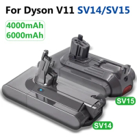 25.2V 6000mAh Li-ion Battery For Dyson SV14 SV15 Vacuum Cleaners Fluffy V11 Absolute Extra V11 Absolute V11 Animal 970145-02