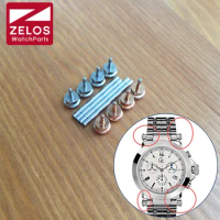 2pieces/set steel watch screw rod screw tube for Guess GC-B1 watch steel band/ leather strap link lugs