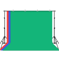 PULUZ 2x3m Photo Studio Background Support Stand Backdrop Crossbar Bracket Kit with 3 x Backdrops