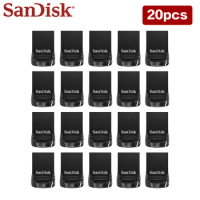 SanDisk 20PCS CZ430 USB 3.1 Pendrive USB Flash Drive 32GB 16GB 64GB Memory Stick Pen Drive Mini USB For PC