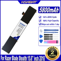 HSABAT RC30-0248 4ICP4/55/162 5800mAh Laptop Battery for Razer Blade Stealth 15 RTX 2070 Max-Q LINGREN 15(i7 8750）Batteries