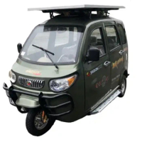 3 Wheel passenger Electric with new energy solar panel electric tricycle adult