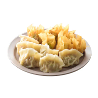 【享吃美味】任選999免運 剝皮辣椒鮮肉水餃1盒(288g±10%/12粒/盒)