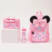 Ba Lô Trẻ Em, Smiggle Úc, Thiết Kế Minnie Hồng, Siêu Dễ Thương, Thích Hợp Cho Trường Tiểu Học, Ba Lô