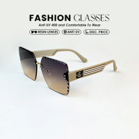 Cool Vision Kacamata Sunglasses Wanita Anti UV 400 Bahan Premium Frameless Desain Korea COD b3012 un