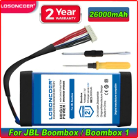 100% NEW 26000mAh GSP0931134 01 Player Speaker Battery for JBL Boombox Boombox1 Boombox 1 JEM3316 JEM3317 JEM3318 Free Tools