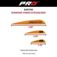 VANES EASTON DIAMOND 175 235 380 / VANES ARROW VANES EASTON 175 VANES EASTON 235 ALAT PANAHAN White,