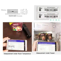 Temperature Sensor 840-960mhz gen2 epc UHF RFID Passive Sticker Tag for cold-chain logistics