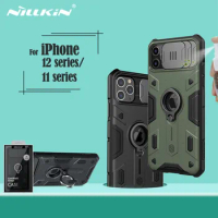 For iPhone 11 12 Pro Max 12 mini Case NILLKIN CamShield Armor Case Slide Camera Ring kickstand Back Cover For iPhone 11 12 Pro