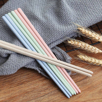 環保筷子玉米淀粉小麥秸稈防滑筷子 家用勺子套裝 麥纖維創意環保