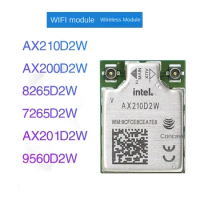 Intel AX210D2W AX201D2W AX200D2W 9560D2W 8265D2W WIFI6E Wireless Module 5.3 Bluetooth