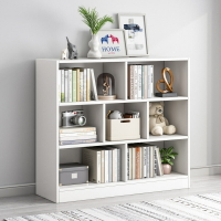 書架 書櫃 書桌 落地置物架簡易書架小型收納櫃子分層架臥室客廳格子櫃書櫃置物