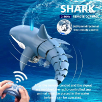 Mainan Anak Remote Controle Ikan Hiu Bergerak DI Air Unik Seru Keren 2.4GHz 360° Rotasi Baterai Isi