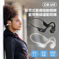 IS CB-U9 掛耳式骨傳導數顯屏藍芽無線運動耳機