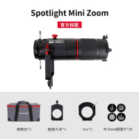 Aputure LS60 Mini Zoom styling photography camera focusing concentrating and cutting light video shooting