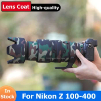For Nikon Z 100-400mm F4.5-5.6 VR S Lens Waterproof Camouflage Coat Rain Cover Sleeve Case Nylon Cloth Z 100-400 4.5-5.6