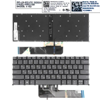 RU Laptop Keyboard for Lenovo Yoga Slim 7-14are05 Thinkbook 14 G2 Gray with Backlit
