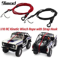 9IMOD 59cm 1/10 RC Crawler Kinetic Winch Strap Elastic Escape Rope Rescue Trailer Hook for 1/10 Axial SCX10 TRX4 D90 WPL