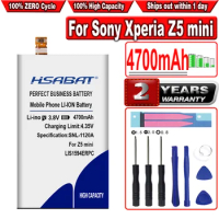 HSABAT 4700mAh LIS1594ERPC Battery for Sony Xperia Z5 mini Z5 compact E5823 E5803 XA Ultra C6 F3216 F3215 F5321 F3216Xc Xmini